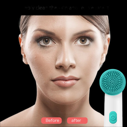 Two in One Vibrating Facial Cleansing Brush, IPX7 Waterproof with 2 Brush Heads,Face Brush Use for Exfoliating, Massaging and Deep Cleansing Electronics on Clearance