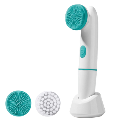 Two in One Vibrating Facial Cleansing Brush, IPX7 Waterproof with 2 Brush Heads,Face Brush Use for Exfoliating, Massaging and Deep Cleansing Electronics on Clearance